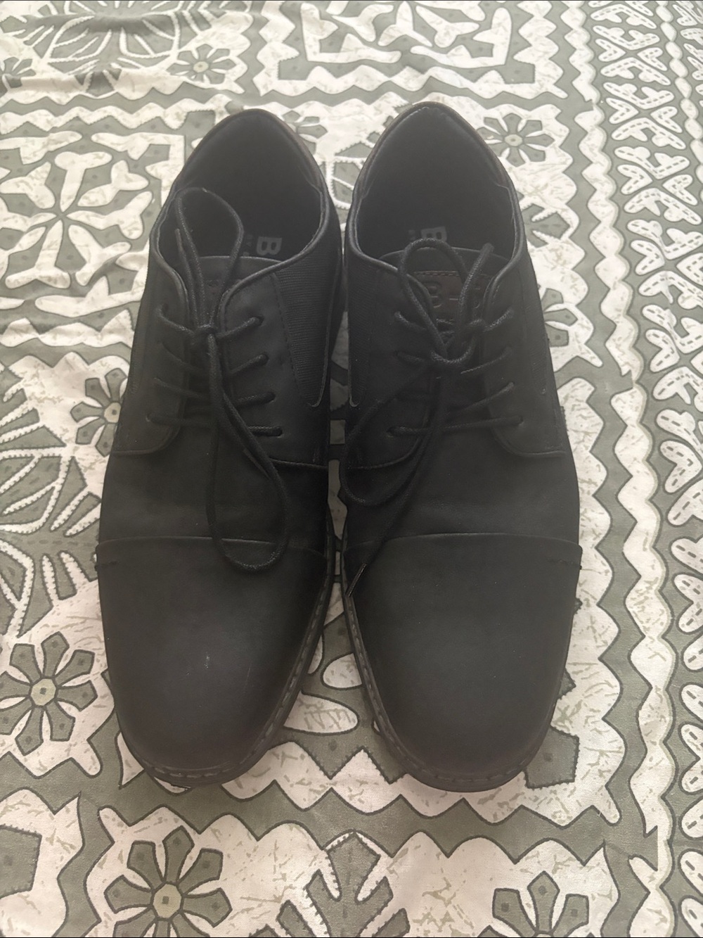 Men's Black Oxford Dress Shoes - Classic Lace-Up